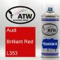 Preview: Audi, Brilliant Red, L353: 400ml Sprühdose, von ATW Autoteile West.